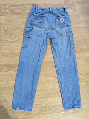 Carhartt WIP Pierce Light Blue Denim Carpenter Pants